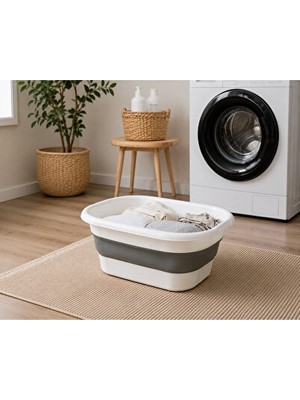 Lusenne Çamaşır Sepeti: Katlanabilir 27 Litrelik Banyo