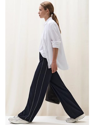 The White Company Kaşmir Karışımlı Geniş Paça Kadın Jogger Pantolon
