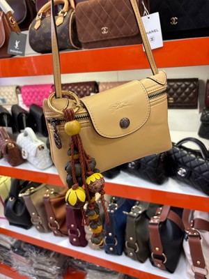 Pazarvia Shop Deri Kapaklı Mini Çanta