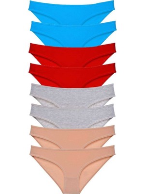 Royaleks 8 Adet Süper Eko Set Likralı Kadın Slip Külot 534
