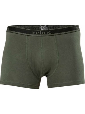 Royaleks Relax Pamuklu Esnek Erkek Boxer Haki - 1268A