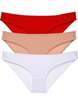 Royaleks 3 Adet Süper Eko Set Likralı Kadın Slip Külot 541