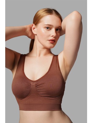 Fit Women Balensiz Dikişsiz Toparlayıcı Pedli Sütyen 5040