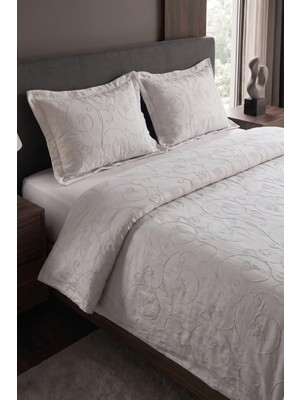 Calantha Home Collection Mirabella 3 Parça Çift Kişilik Pike Takımı - Taş