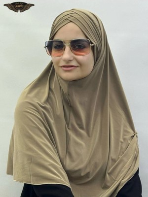 ALDAIYR Sandy Kumaş Tesettür Hazır Pratik 3 Bandtı Hijab