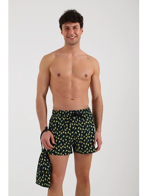 Whitefin Yellow Ananas Erkek Deniz Şortu