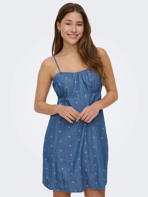 Only 15370339 Askili Kadin Elbise - Lacivert