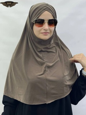 ALDAIYR Sandy Kumaş Tesettür Hazır Pratik 3 Bandtı Hijab
