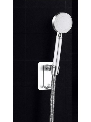 FAWER Faucet & Shower 5 Fonksiyonlu Krom Yapışkan Mafsallı Duş Seti Duş Başlığı
