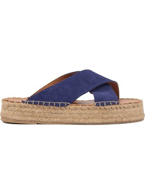 Pegia Kadın Espadril Terlik DG6036 Indigo