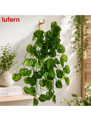 Lufern Yapay Sarmaşık Yaprak Dekorasyonu Sarkıt Tasarım Bahçe Çit Balkon Demir Tavan Iç Mekan 12X300 cm
