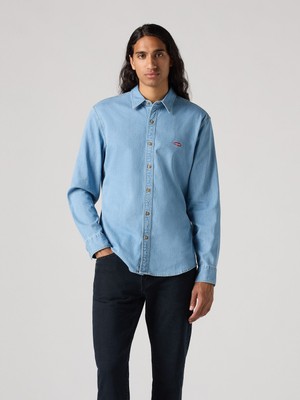 Levi's Ls Battery Slım Erkek Mavi Gömlek 86625-0065