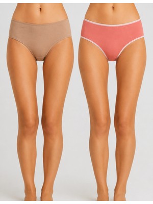 Organickid Ease Kadın Ten/pembe Slip Külot 2'li Set