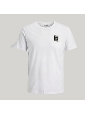 Jack & Jones Erkek Gögüs Baskili Bisiklet Yaka Tisört - Poster