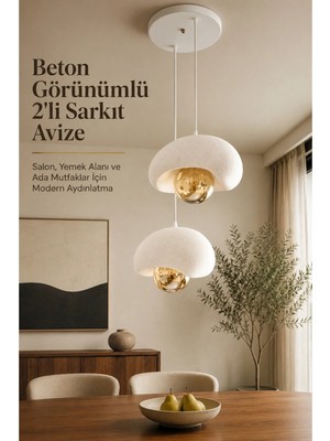 Morbella Büyük Boy Minimal Sarkıt Avize