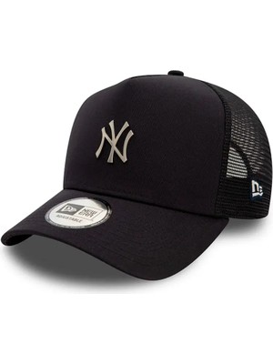 New Era New York Yankees Metallic Trucker Unisex Siyah Şapka - 60565182