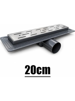 Sfk Lineer Duş Kanalı 20CM, 360 Derece Döner Başlıklı