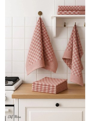 Empressco Kare Desenli Mutfak Kurulama Bezi Seti 10’lu 50X70 cm Casaline