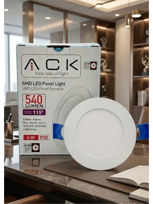 Ack AP01-00630 6W Sıva Altı LED Panel 6500K