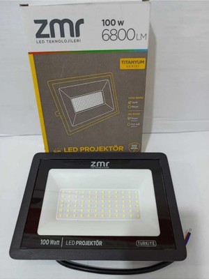 Zmr ZMR312S65 LED Projektör 100 Watt Ultra Slim Kasa 220V 6500K Beyaz Işık