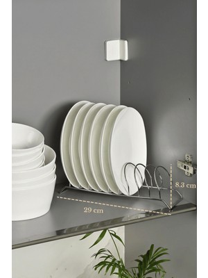 Edora Home Parlak Silver 9 Bölmeli Tabak Düzenleyici Çekmece Içi Raf Dolap Organizer Paslanmaz Metal