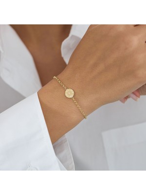 Zeyd Jewelry Pusula 14 Ayar Altın Bileklik