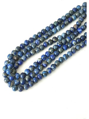 c-bhadu naturel Sertifikalı 6 mm Lapis Lazuli Doğaltaş Dizi