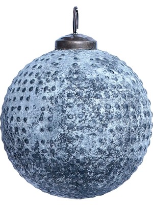 Yargıcı Yuvarlak Cam Ağaç Süsü (10 cm)