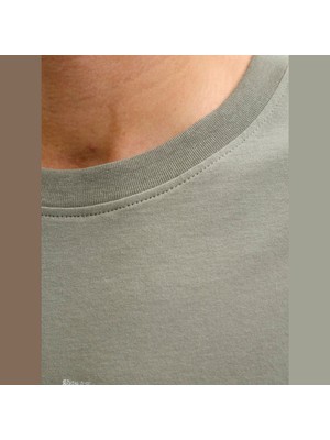 Jack & Jones Erkek Gögüs Logo Baskili Tisört - Devin