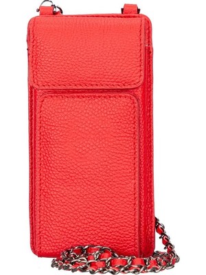 BloominBag City Muse Deri Crimson Rouge Çapraz Askılı Telefon Cüzdan