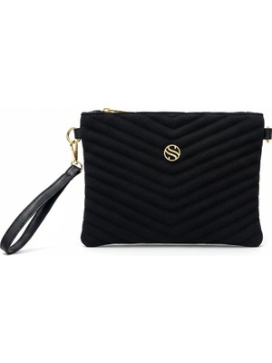 Sanmorris Kadın Suni Deri Ayarlanabilir Çapraz Ve El Askılı Portföy, Clutch Çanta S-1407