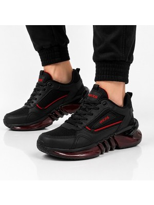 Wickers Nitro Max  Erkek Casual Ayakkabı Siyah Kırmızı 40-44