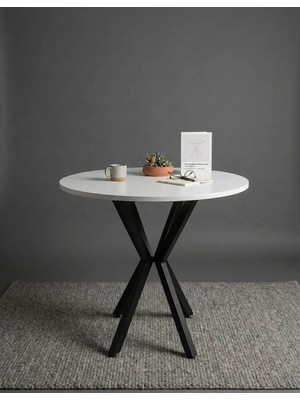 Sofex Mutfak Cafe Balkon Bahçe Restoran Yemek Masası 70X70 Metal Ayak 1.kalite