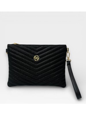 Sanmorris Kadın Suni Deri Ayarlanabilir Çapraz ve El Askılı Portföy, Clutch Çanta