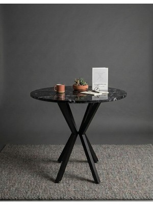 Sofex Mutfak Cafe Balkon Bahçe Restoran Yemek Masası 70X70 Metal Ayak 1.kalite