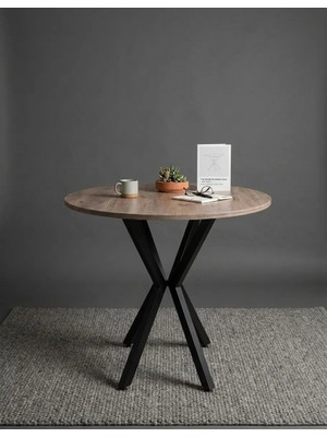 Sofex Mutfak Cafe Balkon Bahçe Restoran Yemek Masası 70X70 Metal Ayak 1.kalite