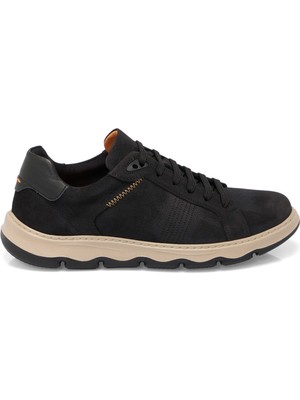 Tergan Siyah Hakiki Nubuk Deri Erkek Sneaker - E25S1AY57428-A64