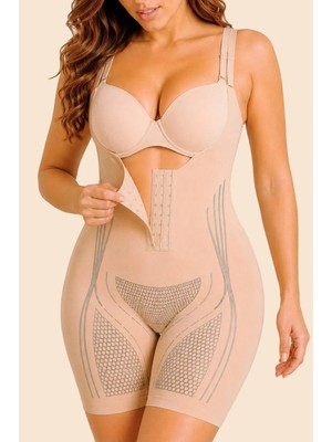 Sauna Suit Kadın Iyonizer Askılı Body Korse | Göbek Bel Basen Toparlayıcı | Ince ve Sıkı Görünüm | Göğüs Altı Agraflı Tam Boy Korse