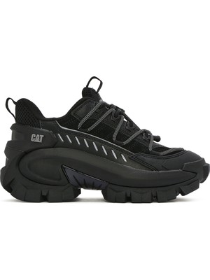 Caterpillar Erkek Siyah Intruder Max Kalın Tabanlı Bağcıklı Süet Deri Sneaker 013M101222
