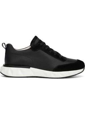 Tergan Siyah Hakiki Deri Erkek Sneaker - E26I1AY57593-W19