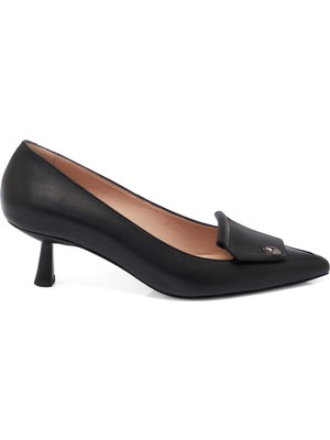 Tergan Siyah Hakiki Deri Kadın Stiletto - K25S1AY68134-A23