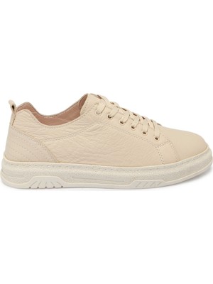 Tergan Bej Hakiki Deri Kadın Sneaker - K25S1AY68174-A25