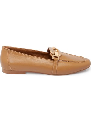 Tergan Taba Hakiki Deri Kadın Loafer - K25S1AY68358-L8R