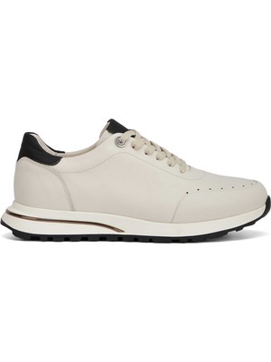 Tergan Beyaz Hakiki Deri Erkek Sneaker - E26I1AY57731-N3O