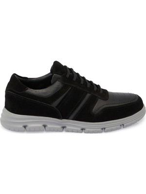 Tergan Siyah Hakiki Deri Erkek Sneaker - E25S1AY57512-W19