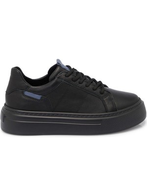 Tergan Siyah Hakiki Deri Kadın Sneaker - K25S1AY68307-A23