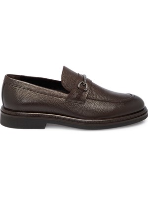 Tergan Kahverengi Hakiki Deri Erkek Loafer - E25S1AY57375-A24