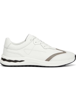 Tergan Beyaz Hakiki Deri Erkek Sneaker - E26I1AY57739-A26