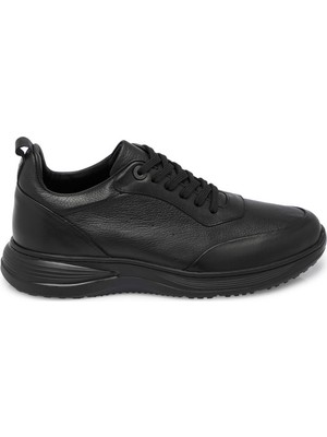 Tergan Siyah Hakiki Deri Erkek Sneaker - E25S1AY57441-A23