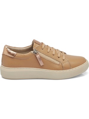 Tergan Bej Hakiki Deri Kadın Sneaker - K25S1AY68141-T8Z